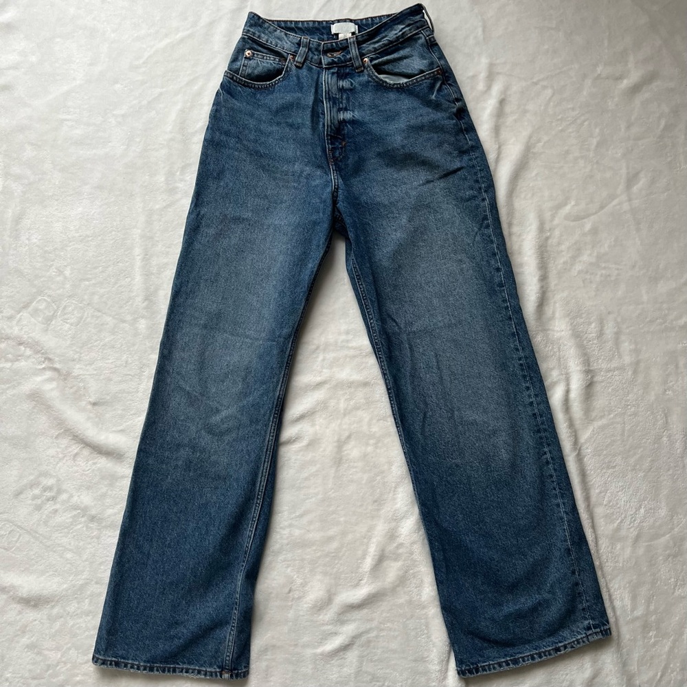 H&M Wide Super High Rise Jeans